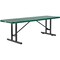 Global Industrial 8' Rectangular Expanded Metal Outdoor Table, Green 277570GN - alternate 1